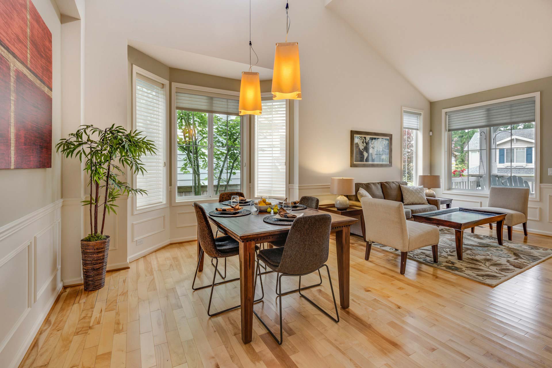 Newly renovated dining area